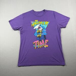 Vintage It’s Hammer Time Shark Graphic T-Shirt Purple